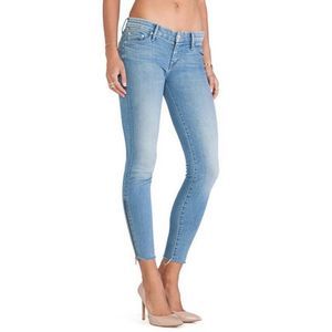 Mother Zip Ankle Fray in Home Sweet Home Wash